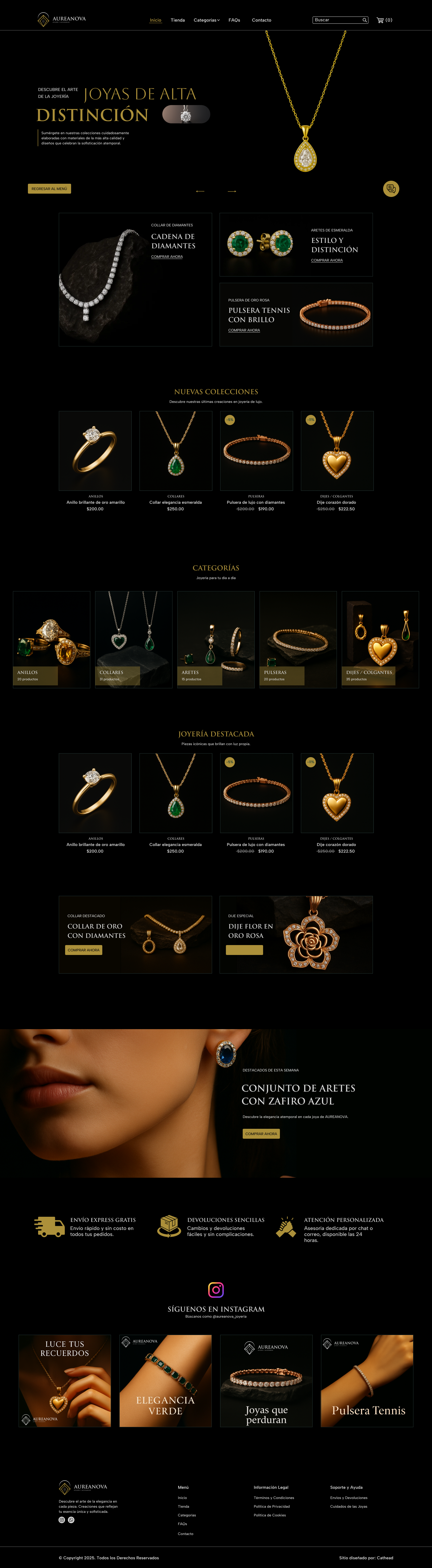Aureanova — diseño web