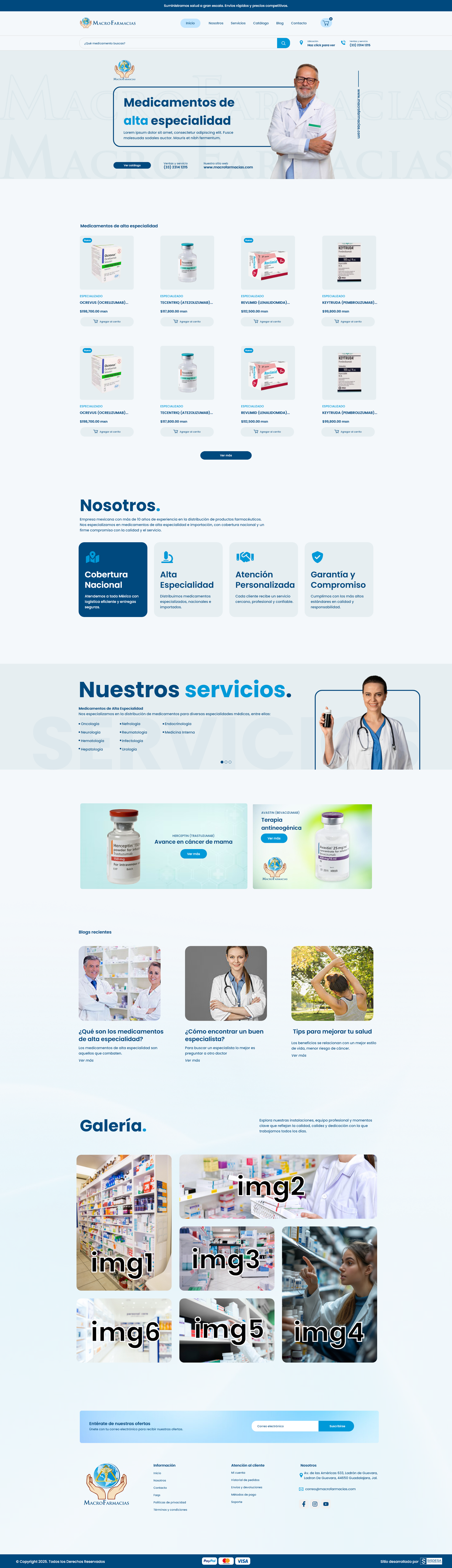 Macrofarmacias — diseño web