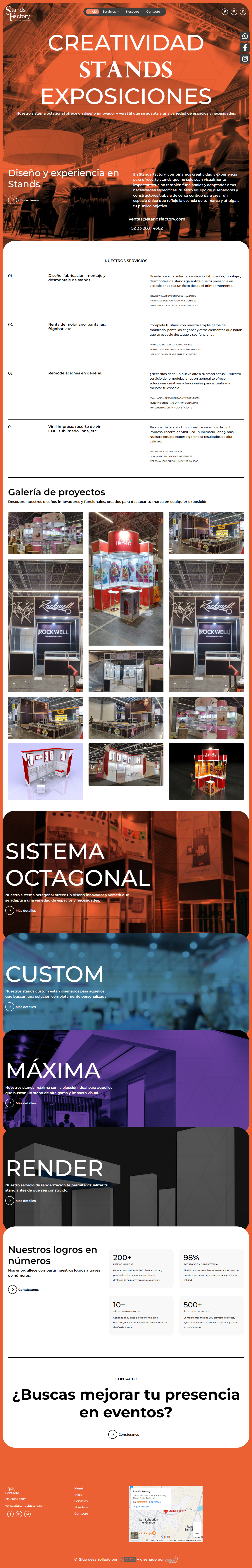Stands Factory — diseño web